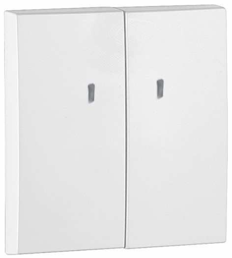 Tecla para mecanismo luminoso en color blanco