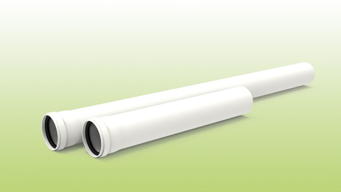 Tubo M-H en polipropileno de Ø80 x 1000 mm