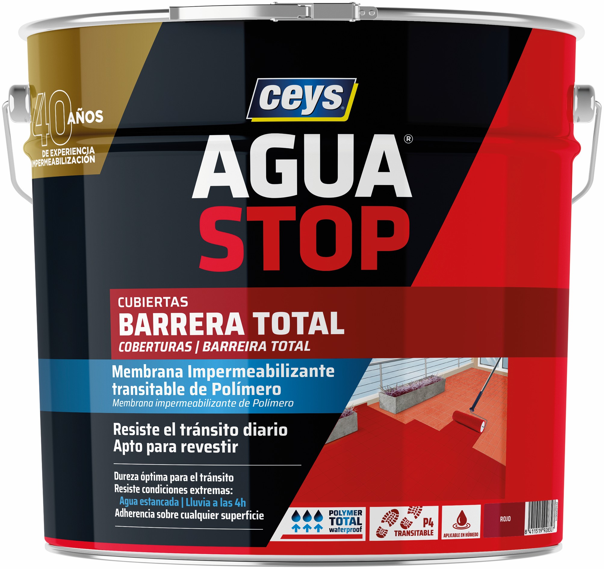Aguastop barrera total rojo 4kg