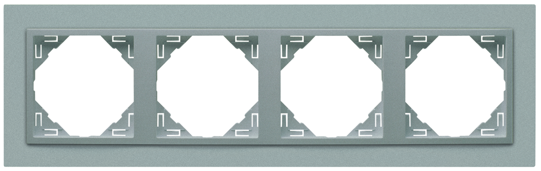 Marco Cuadruple Aluminio/Aluminio