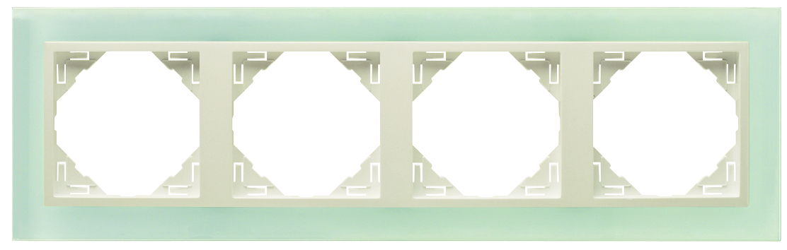 Marco Cuadruple Cristal/Perla