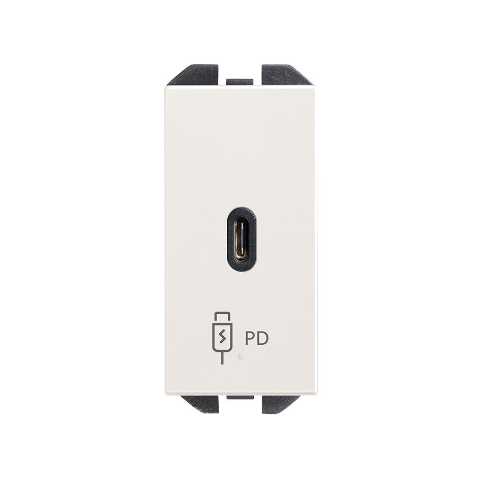 Cargador USB C 20W Power Delivery blanco