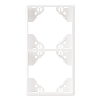 Marco doble vertical blanco