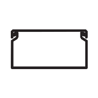 Canal 80x40mm blanca