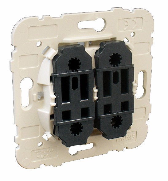 Doble pulsador luminoso 250V