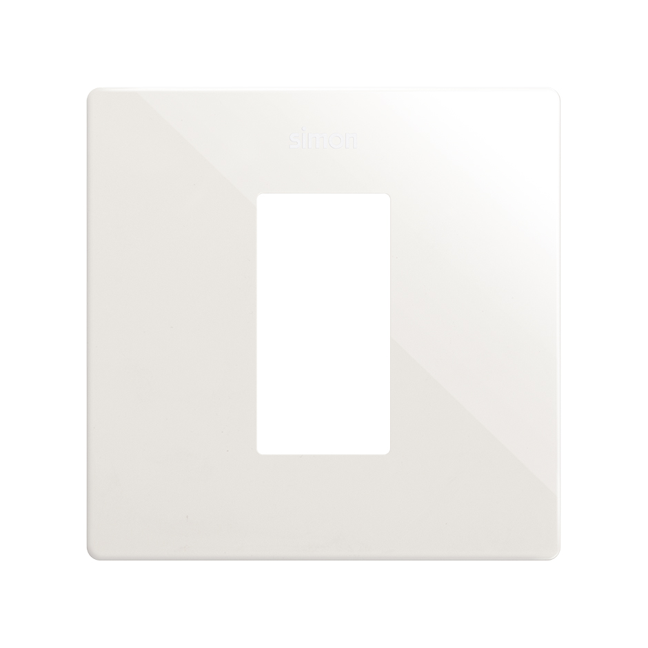 Marco estética mínima para 1 elemento blanco