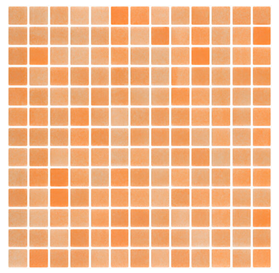 M² mosaico 2,5X2,5 Silk naranja niebla