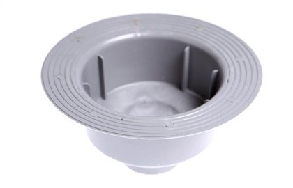 Caldereta Pvc vertical para sumidero de 10X10 mm