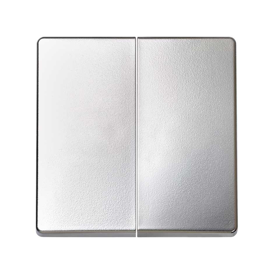 Tecla doble para mecanismos de mando en color aluminio Simon 82
