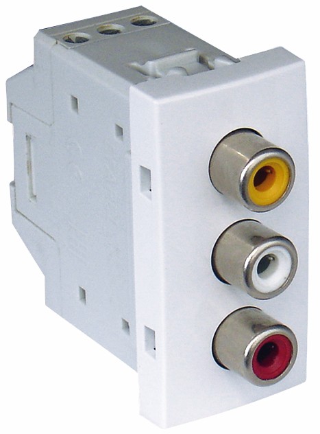 TOMA 3 RCA HEMBRA 1 MOD BLANCO