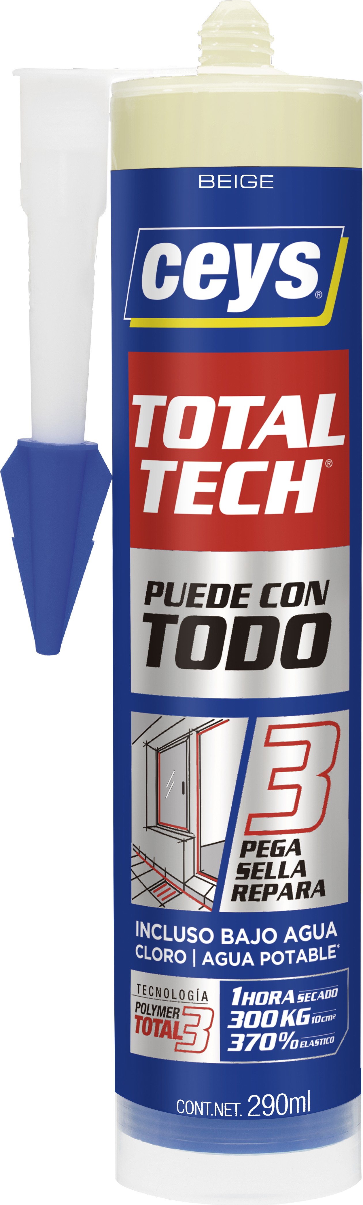 Sellador total tech beige 290ml