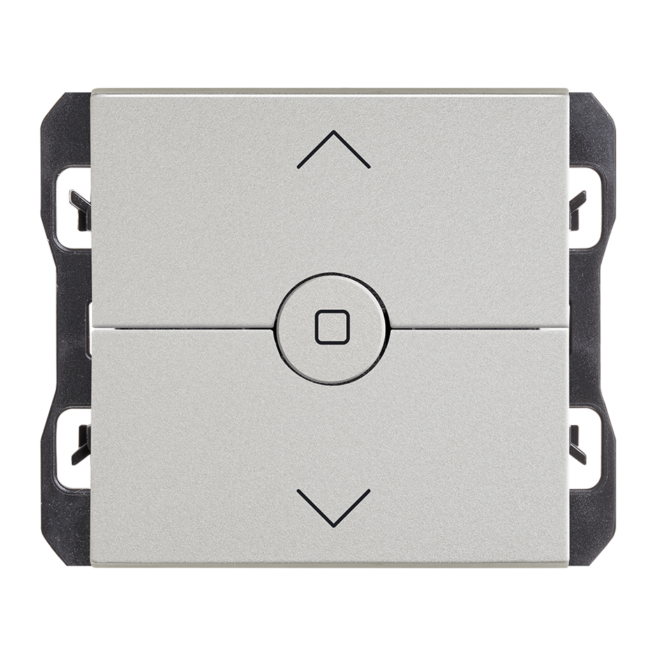 Interruptor para persianas con 3 posiciones: subida, bajada y paro aluminio