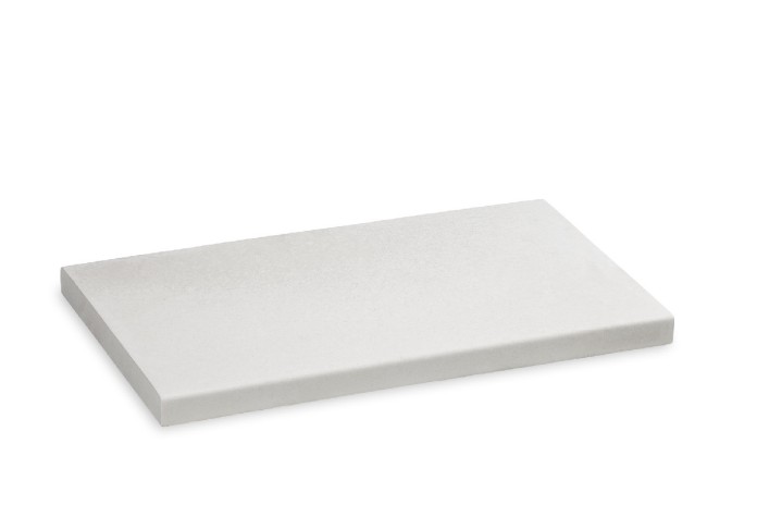 Cubremuros Losa liso "Wet-Cast" de 50 x 28 x 3 cms blanca