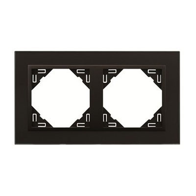 Marco Doble Cristal Negro/Negro Mate