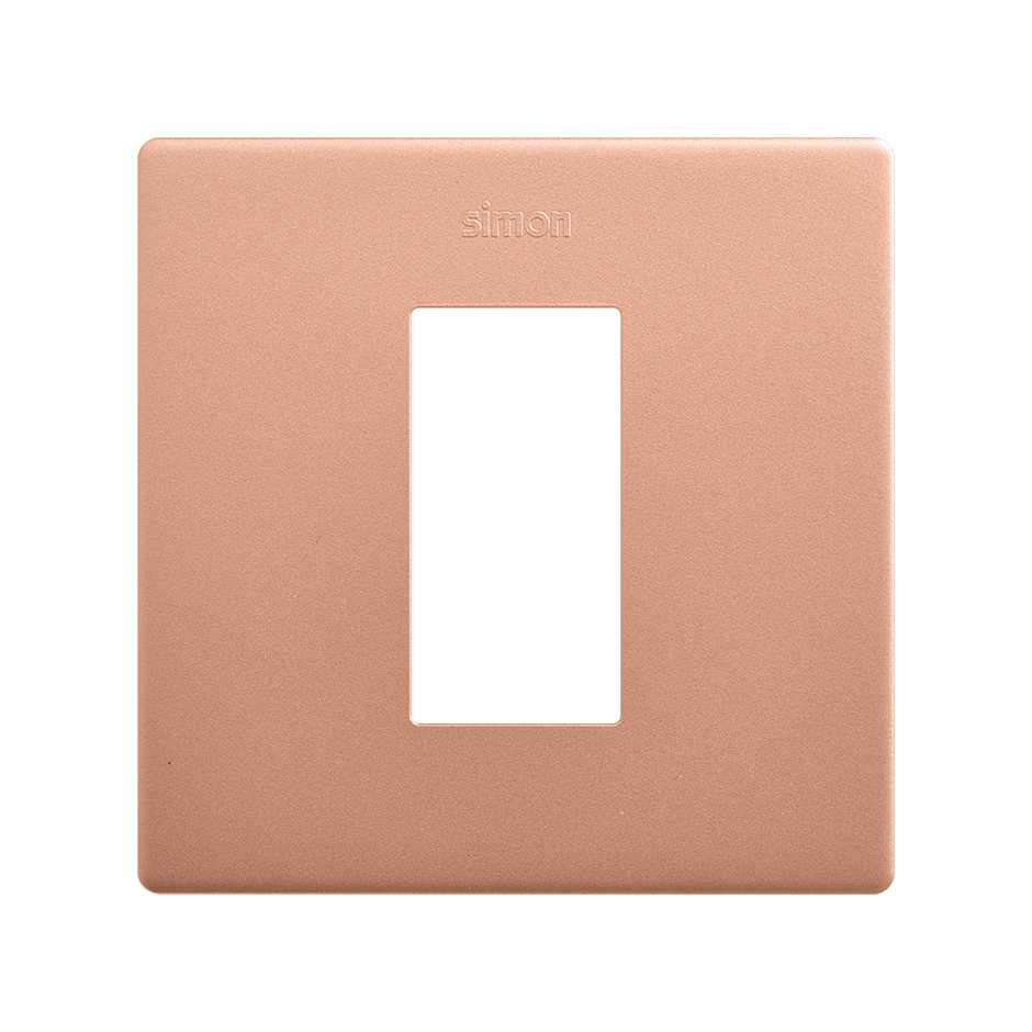 Marco estética mínima para 1 elemento cobre