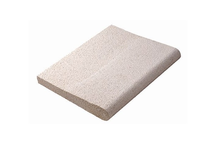 Remate de piscina RP granallado 50 x 47 x 50 x 4 x 6,5 cms blanco