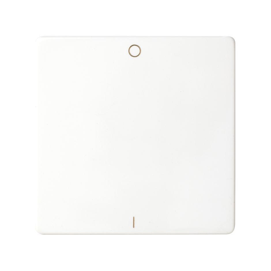 Tecla simple para interruptor bipolar con grabado I/O en color blanco Simon 82