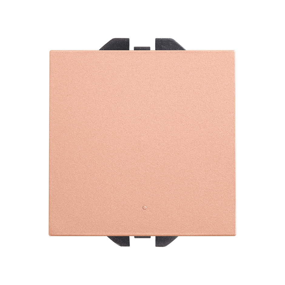 Interruptor unipolar pulsante con sistema de embornamiento rápido cobre