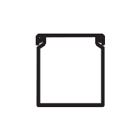 Canal 60x60mm blanca