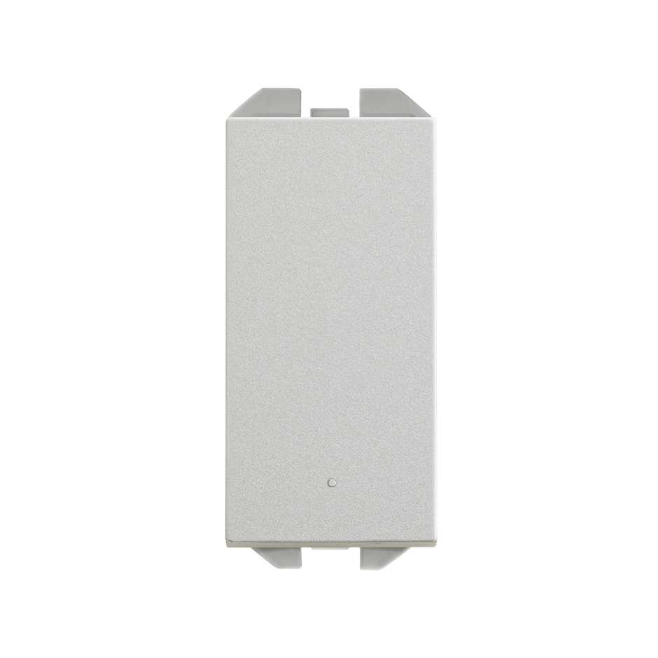 Conmutador pulsante de tecla estrecha con sistema de embornamiento rápido aluminio