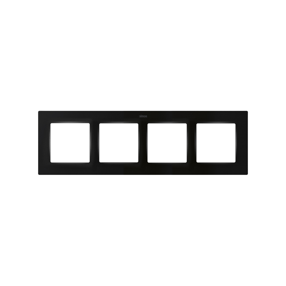 Marco de 4 elementos negro mate Simon 82 Concept