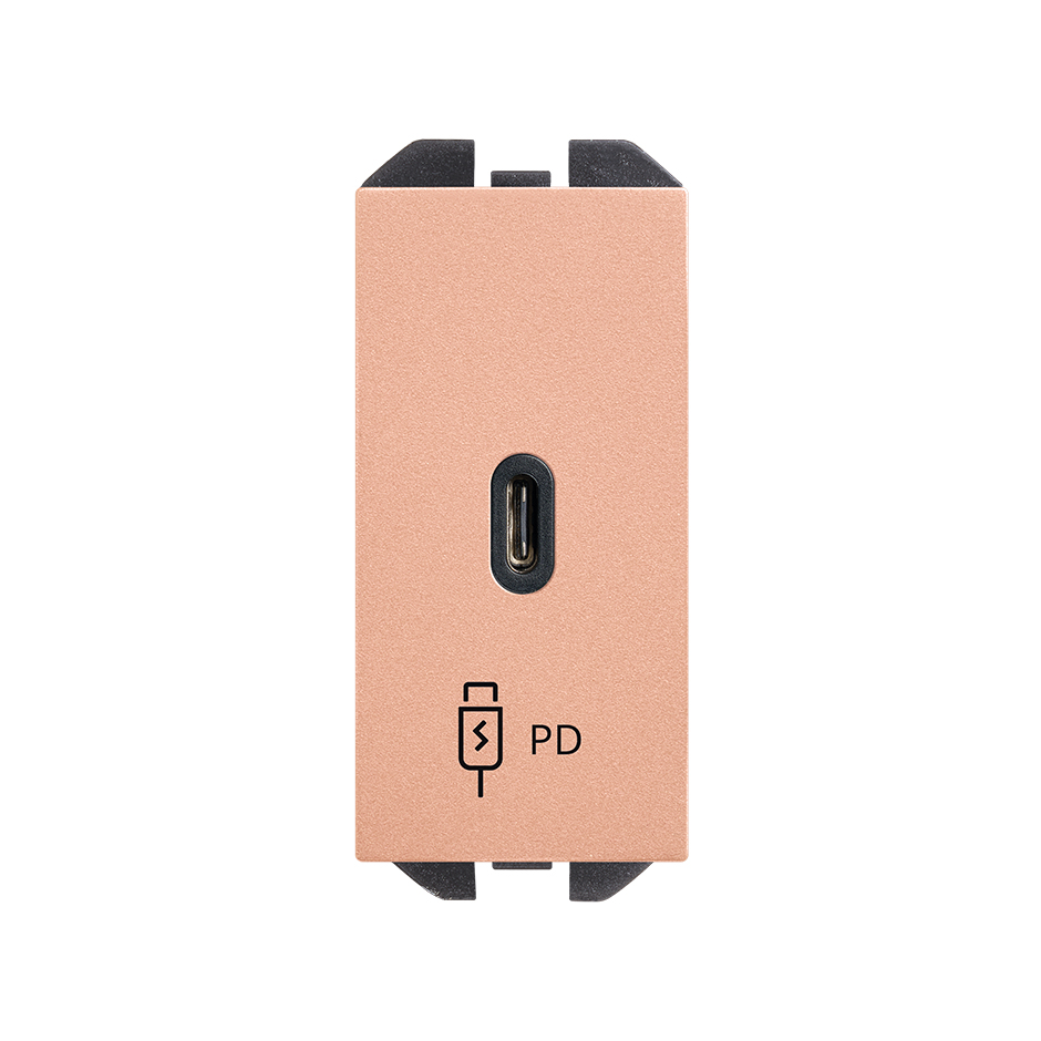 Cargador USB C 20W Power Delivery cobre