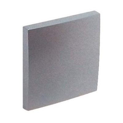 Tecla simple en color aluminio