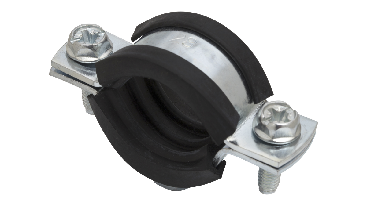 Abrazadera isofónica M8/M10 con goma EPDM Ø75 mm