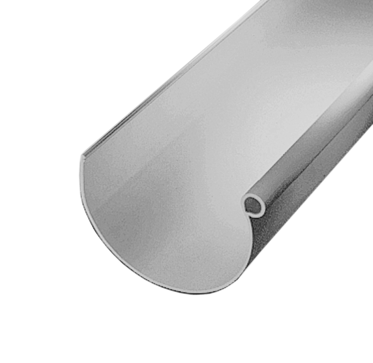 Canalón Pvc gris circular 25
