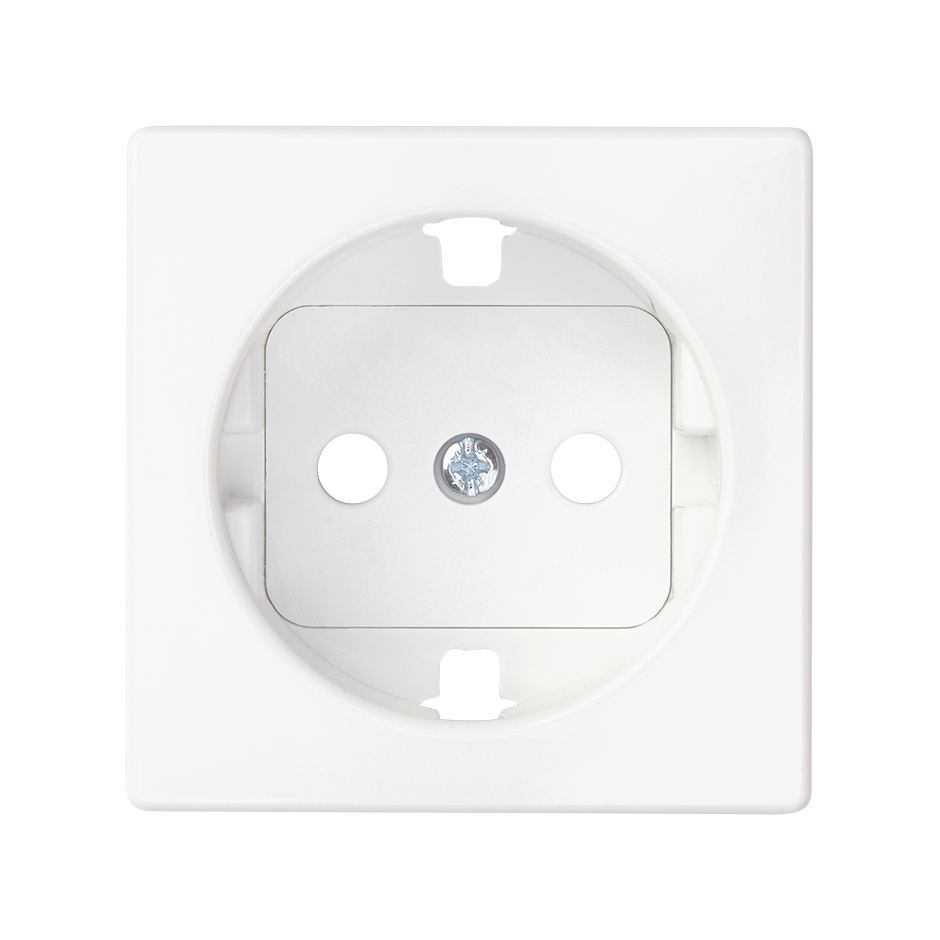 Tapa con dispositivo de seguridad para base de enchufe schuko blanco mate Simon 82 Concept