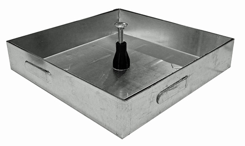 Tapa rellenable galvanizada 43X43 cms